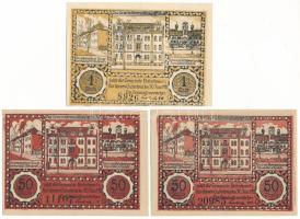 Német Birodalom / Weimari Köztársaság / Bielschowitz 1921. 50pf (2x) + 1M T:AU
German Reich / Weima...