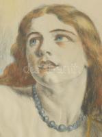 Prihoda István (1891-1956): Fésülködő. Rézkarc, papír. Jelzett. Üvegezett fakeretben. 34,5x27 cm