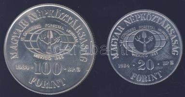 1984. 20Ft + 100Ft "FAO" pár T:PP Csak 5000db!