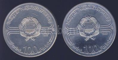 1982. 100Ft (2x) "Labdarúgó VB" T:BU