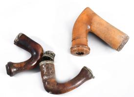 3 db antik tajtékpipa 12 cm-ig