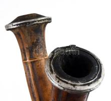 Nagy antik tajtékpipa 14 cm