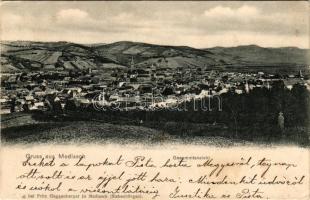 1902 Medgyes, Mediasch, Medias; látkép. Fritz Guggenberger kiadása / general view (felületi sérülés / surface damage)