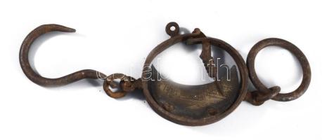 Régi kézi mérleg, öntöttvas 26 cm