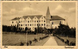 1939 Léva, Levice; Állami tanítóképző. A levél címzettje Kmetykó János (1880-1945) tornaedző, testnevelő tanár, az Attila utca 2. szám alatti lakásán bombatalálat következtében hunyt el / teachers' training institute (EK)