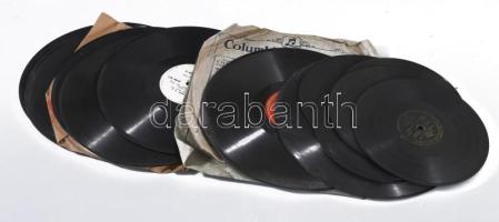 10 + 6 db külföldi bakelit gramofon lemez klf méretek