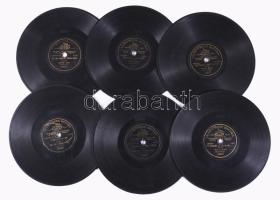 10 + 6 db külföldi bakelit gramofon lemez klf méretek