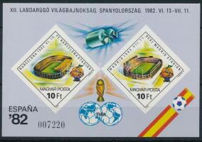 1982 Labdarúgó VB IV. - Spanyolország vágott blokk (4.500)