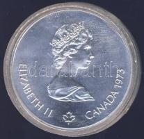 Kanada 1973. 5$ Ag "Montreali olimpia - Észak-Amerika térképe" T:1