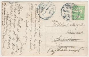 1912 Pozsony, Pressburg, Bratislava (?); romok tűzvész után / after a fire. photo (gyűrődések / crea...