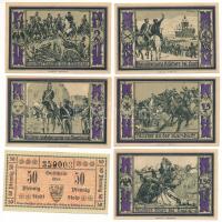 Német Birodalom / Weimari Köztársaság / Stolp 1918. 50pf + 1920 k. 50pf + 75pf + 1M + 1,50M + 2M (6xklf) T:AU-XF German Reich / Weimar Republic / Stolp 1918. 50 Pfennig + ~1920. 50 Pfennig + 75 Pfennig + 1 Mark + 1,50 Mark + 2 Mark (6xdiff) C:AU-XF