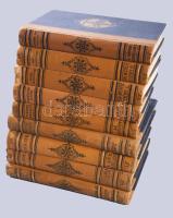 Világhírű regények sorozat 9 kötete. Bp., én., Tolnai. Kiadói aranyozott félbőr-kötés, kopott borítókkal, 1-2 sérült gerincekkel is.
