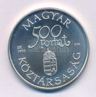 1993. 500Ft Ag "Régi dunai hajók I. - Árpád" kapszulában T:BU Adamo EM129