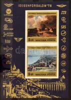 1976 Festmény XV. - Idegenforgalom I. vágott blokk (6.000)