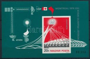 1976 Olimpia V. - Montreal vágott blokk (7.000)