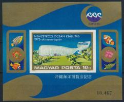 1975 Nemzetközi óceán kiállítás vágott blokk (6.000)