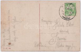 Dévény, Theben a. d. Donau, Devín (Pozsony, Bratislava); látkép, gőzhajó / view, steamship (fl)