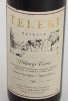Teleki Villányi Cuvée, bontatlan palack vörösbor, kissé sérült hátsó címkével, 12,3%, 0,75l