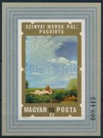 1974 Festmény XIII. - Szinyei Merse Pál vágott blokk (4.000)