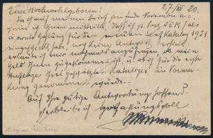 SHS 1920 Kraljevstvo levelezőlap Zágrábból Lipcsébe küldve Bodor vizsgálójellel