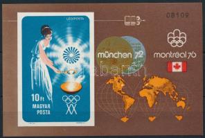 1973 Olimpiai érmesek II. - München vágott blokk (13.000)