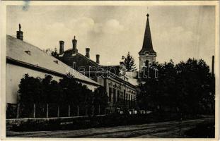 1943 Csicsó, Cicov; Rím. kat. kostol s klástorom / Római katolikus templom a zárdával. Kiadja a Fogyasztási szövetkezet / Catholic church with nunnery