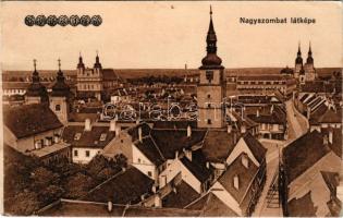 1918 Nagyszombat, Tyrnau, Trnava; látkép. Vasúti levelezőlapárusítás 5920. / view (Rb)