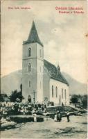 1911 Likavka, Likava (Rózsahegy, Ruzomberok); római katolikus templom. Fogyasztási szövetkezet kiadása / church (EK)