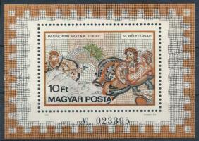 1978 Bélyegnap (51.) - Pannóniai mozaikok blokk hiányos évszámmal