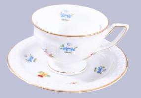 4 db Rosenthal mokkás csésze és alj, Matricás, jelzett, hibátlan