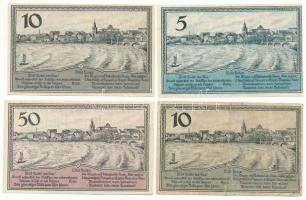 Német Birodalom / Weimari Köztársaság / Lyck (Ełk) 1920. 5pf + 10pf (2x) + 50pf (4db, 3xklf) T:AU-F German Reich / Weimar Republic / Lyck (Ełk) 1920. 5 Pfennig + 10 Pfennig (2x) + 50 Pfennig (4pcs, 3xdiff) C:AU-F