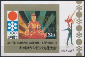 1971 Téli Olimpia IV. - Sapporo vágott blokk