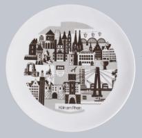 Köh am Rein München porcelán tányér, eredeti dobozában d: 26 cm
