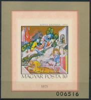 1971 Képes krónika vágott blokk (4.500)