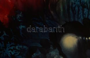 Bartos Endre (1930-2006): Távol a földtől. Olaj, farost. Jelzés nélkül. Bartos Galéria Kkt. által ki...