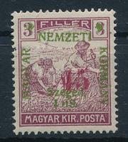 Szeged 1919 Arató 45f/3f lemezhibával, Bodor vizsgálójellel