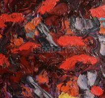 Bartos Endre (1930-2006): Erdőrészlet. Olaj, farost. Jelezve jobbra lent. Bartos Galéria Kkt. által ...