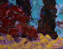 Bartos Endre (1930-2006): Erdőrészlet. Olaj, farost. Jelezve jobbra lent. Bartos Galéria Kkt. által ...