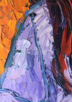 Bartos Endre (1930-2006): Női portré. Olaj, farost. Jelezve jobbra lent. Bartos Galéria Kkt. által k...