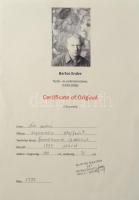 Bartos Endre (1930-2006): Női portré. Olaj, farost. Jelezve jobbra lent. Bartos Galéria Kkt. által k...