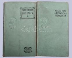 Magyar Kereskedelmi közlöny könvvsorozatának 10 kötete, közte: Sienkievicz: Quo Vadis I-II., A szere...