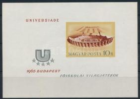 1965 Universiade vágott blokk (kis ránc / small crease)