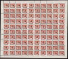 1972 Tájak-városok (I.) 40f hajtott teljes ív, az alsó ívszélen végigfutó barba színléc