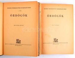Dosztojevszkij: Ördögök I-II. köt. Grill Klasszikus Regényei. Bp., én., Grill. Kiadói aranyozott félvászon-kötések, kopott borítókkal.