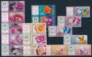 2006 Üdvözlettel bélyegem (I.)-(III.), Szerelem bélyegem és Első bélyegem sorok stecklapon