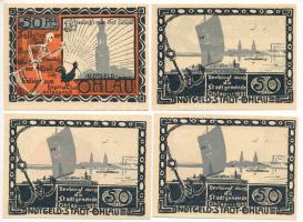 Német Birodalom / Weimari Köztársaság / Ohlau (Oława) 1921. 50pf (4xklf) T:AU
German Reich / Weimar...