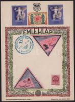 1941 Budapest Nemzetközi Vásár 3 db emléklap propaganda bélyegekkel
