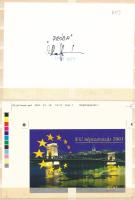 2003/14 Eu népszavazás cromalin pár + tanúsítvány