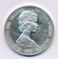 Brit Virgin-szigetek 1973. 1$ Ag "Pompás fregattmadár" T:UNC (eredetileg PP) British Virgin Islands 1973. 1 Dollar Ag "Magnificent frigatebird" C:UNC (originally PP) Krause KM#6.a