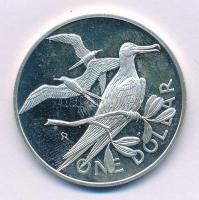 Brit Virgin-szigetek 1973. 1$ Ag "Pompás fregattmadár" T:UNC (eredetileg PP)
British Virg...